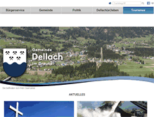 Tablet Screenshot of dellach-drau.at